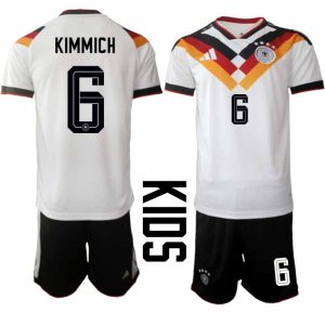 Duitsland WK 2026 Thuistenue Kinderen – Joshua Kimmich #6 Voetbalshirt + Short