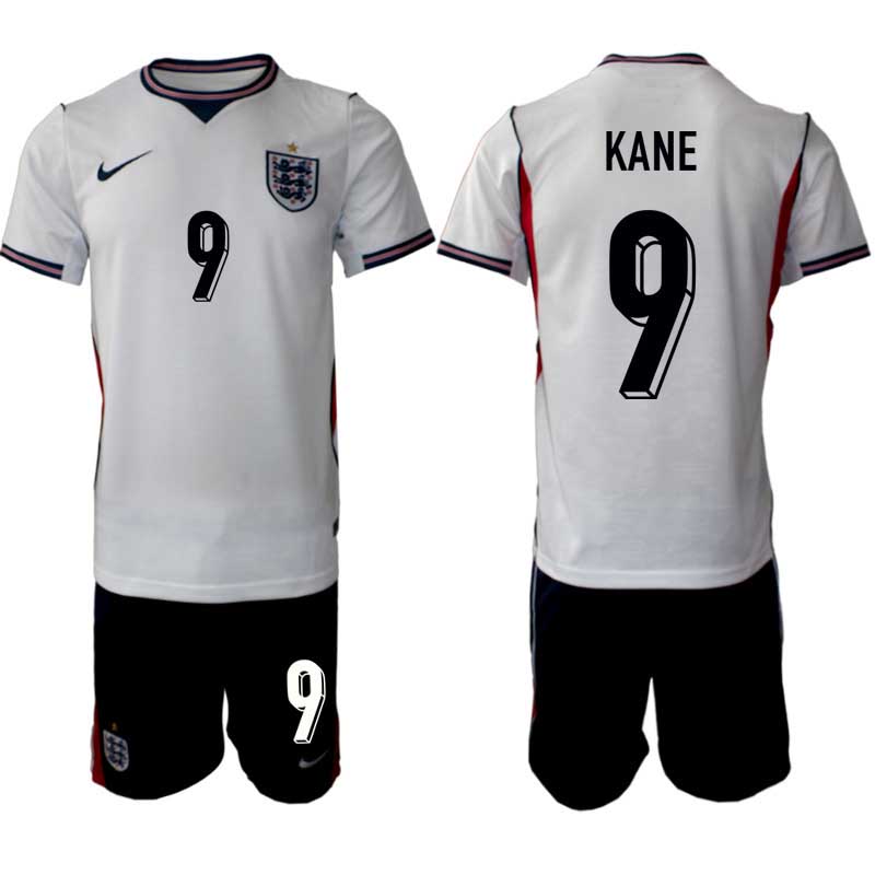 Engeland WK 2026 Thuistenue Heren – Harry Kane #9 Voetbalshirt + Short