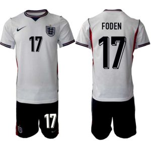 Engeland WK 2026 Thuistenue Heren – Phil Foden #17 Voetbalshirt + Short