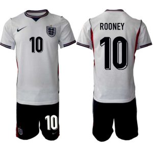 Engeland WK 2026 Thuistenue Heren – Wayne Rooney #10 Voetbalshirt + Short