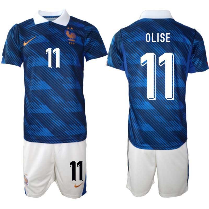 Frankrijk WK 2026 Thuistenue Heren – Michael Olise #11 Voetbalshirt + Short