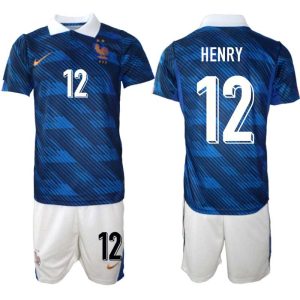 Frankrijk WK 2026 Thuistenue Heren – Thierry Henry #12 Voetbalshirt + Short