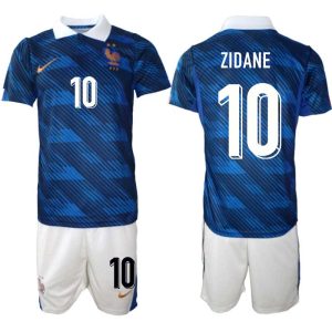 Frankrijk WK 2026 Thuistenue Heren – Zinedine Zidane #10 Voetbalshirt + Short