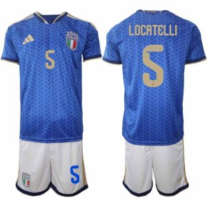 Italië WK 2026 Thuistenue Heren – Manuel Locatelli #5 Voetbalshirt + Short