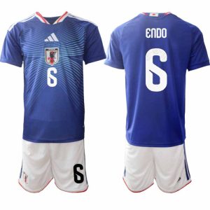 Japan WK 2026 Thuistenue Heren – Wataru Endo #6 Voetbalshirt + Short