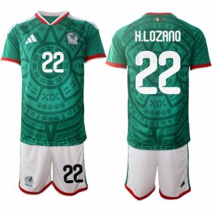 Mexico WK 2026 Thuistenue Heren – Hirving Lozano #22 Voetbalshirt + Short
