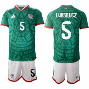 Mexico WK 2026 Thuistenue Heren – Johan Vásquez #5 Voetbalshirt + Short
