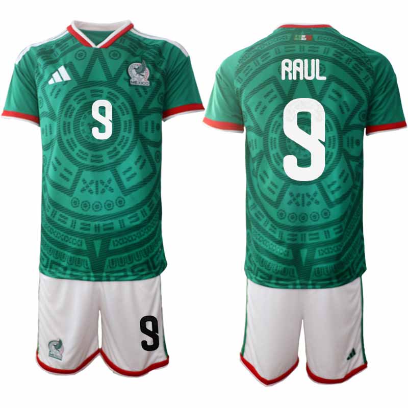 Mexico WK 2026 Thuistenue Heren – Raúl Jiménez #9 Voetbalshirt + Short