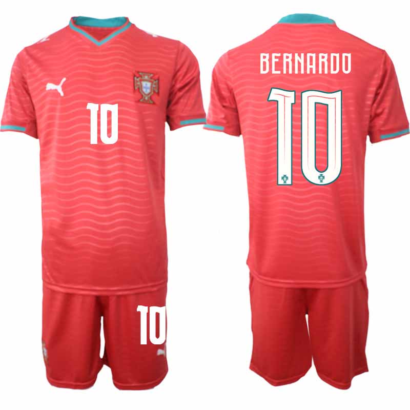 Portugal WK 2026 Thuistenue Heren – Bernardo Silva #10 Voetbalshirt + Short