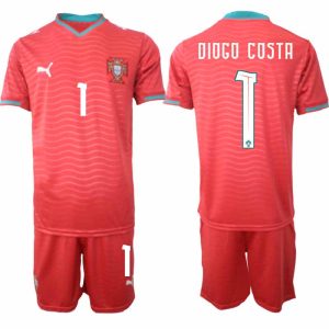 Portugal WK 2026 Thuistenue Heren – Diogo Costa #1 Voetbalshirt + Short