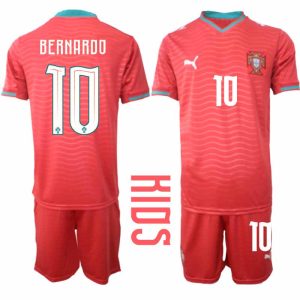 Portugal WK 2026 Thuistenue Kinderen – Bernardo Silva #10 Voetbalshirt + Short