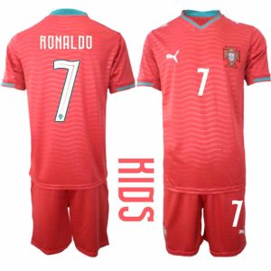 Portugal WK 2026 Thuistenue Kinderen – Cristiano Ronaldo #7 Voetbalshirt + Short