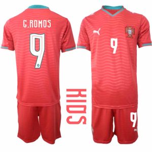 Portugal WK 2026 Thuistenue Kinderen – Gonçalo Ramos #9 Voetbalshirt + Short