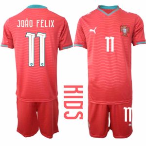Portugal WK 2026 Thuistenue Kinderen – João Félix #11 Voetbalshirt + Short