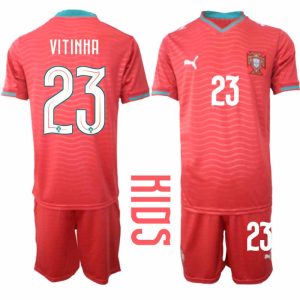 Portugal WK 2026 Thuistenue Kinderen – Vitinha #23 Voetbalshirt + Short