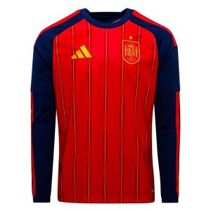 Spanje WK 2026 Thuisshirt Heren Lange Mouw – Voetbalshirt