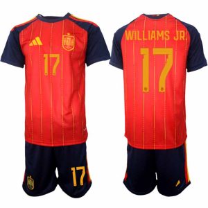 Spanje WK 2026 Thuistenue Heren – Nico Williams #17 Voetbalshirt + Short