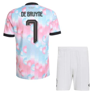 België Uittenue WK 2026 Kinderen – Kevin De Bruyne #7 Voetbalshirt + Shorts Set
