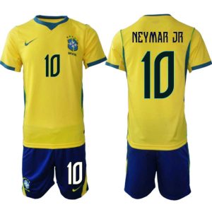 Brazilië Thuisshirt WK 2026 Heren - Neymar Jr #10 Tenue (Shirt + Shorts)