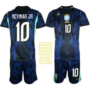 Brazilië Uittenue WK 2026 Kinderen – Neymar Jr #10 Voetbalshirt + Shorts Set