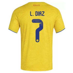 Colombia Thuisshirt WK 2026 Luis Díaz #7 - Voetbalshirt Heren