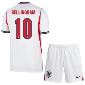 Engeland Thuistenue WK 2026 Kinderen – Jude Bellingham #10 Voetbalshirt + Shorts Set