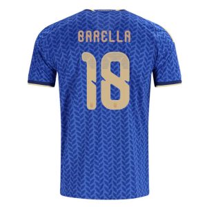 Italië Thuisshirt WK 2026 Nicolò Barella #18 - Voetbalshirt Heren