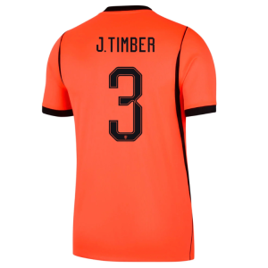 Nederlands Elftal Thuisshirt WK 2026 Heren - Jurrien Timber #3 Voetbalshirt