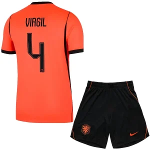Nederlands Elftal Thuisshirt WK 2026 Kind - Virgil van Dijk #4 Voetbalset