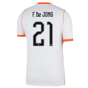Nederlands Elftal Uitshirt WK 2026 Heren - Frenkie de Jong #21 Voetbalshirt