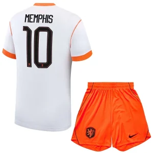 Nederlands Elftal Uitshirt WK 2026 Kind - Memphis Depay #10 Voetbalset
