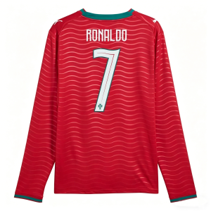 Portugal Thuisshirt WK 2026 Heren Lange Mouw - Cristiano Ronaldo #7 - Voetbalshirt