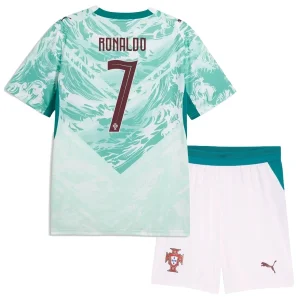 Portugal Uitshirt WK 2026 Kinderen - Cristiano Ronaldo #7 - Voetbalshirt + Shorts Set