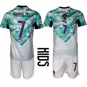 Portugal Uittenue WK 2026 Kinderen – Cristiano Ronaldo #7 Voetbalshirt + Shorts Set