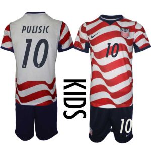 Verenigde Staten Thuistenue WK 2026 Kinderen – Christian Pulisic #10 Voetbalshirt + Shorts Set