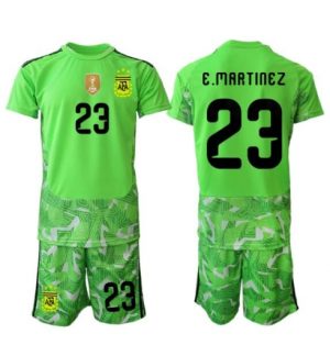 Argentinië Emiliano Martinez #23 Keeper Uit tenue Kids WK 2026 Voetbalshirt Shorts Set
