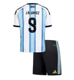 Argentinië Julian Alvarez #9 Thuis tenue Kids WK 2026 Voetbalshirt Shorts Set