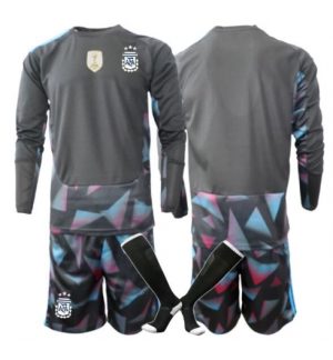 Argentinië Keeper Thuis tenue Kids WK 2026 Lange Mouwen (+ broek)