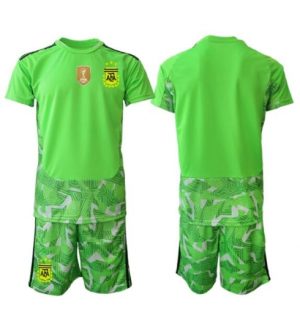 Argentinië Keeper Uit tenue Kids WK 2026 Voetbalshirt Shorts Set