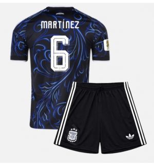 Argentinië Lisandro Martinez #6 Uit tenue Kids WK 2026 Voetbalshirt Shorts Set