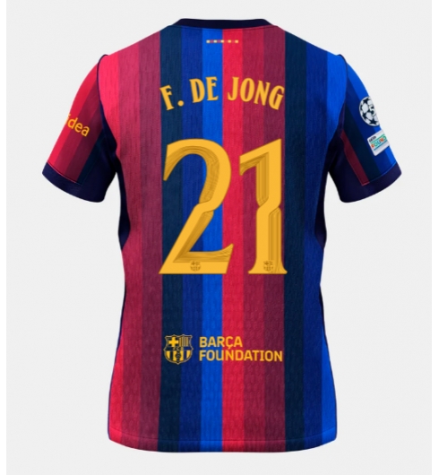 Barcelona Frenkie de Jong #21 Thuis tenue 2026-27 Voetbalshirt Heren Barcelona Frenkie de Jong #21 Thuis tenue 2026-27 Voetbalshirt Heren