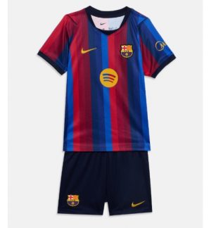 Barcelona Thuis tenue Kids 2026-27 Voetbalshirt Shorts Set