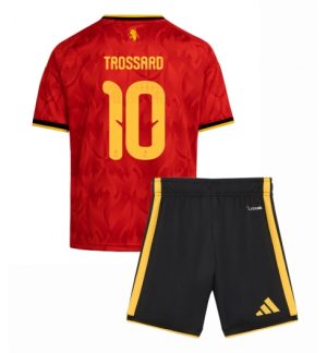 België Leandro Trossard #10 Thuis tenue Kids WK 2026 Voetbalshirt + Shorts Set
