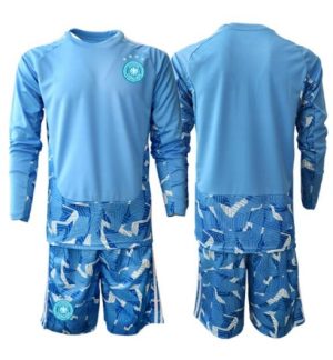 Duitsland Keeper Uit tenue Kids WK 2026 Lange Mouwen Voetbalshirt (+ broek) Duitsland Keeper Uit tenue Kids WK 2026 Lange Mouwen Voetbalshirt (+ broek)