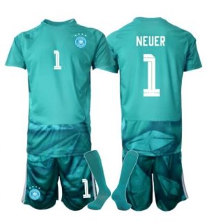 Duitsland Manuel Neuer #1 Keeper Thuis tenue Kids WK 2026 Voetbalshirt Shorts Set Duitsland Manuel Neuer #1 Keeper Thuis tenue Kids WK 2026 Voetbalshirt Shorts Set