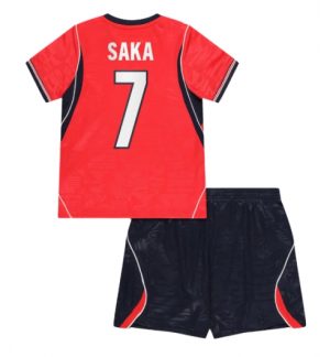 Engeland Bukayo Saka #7 Uit tenue Kids WK 2026 Voetbalshirt Shorts Set Engeland Bukayo Saka #7 Uit tenue Kids WK 2026 Voetbalshirt Shorts Set