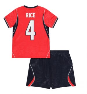 Engeland Declan Rice #4 Uit tenue Kids WK 2026 Voetbalshirt Shorts Set