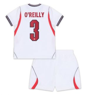 Engeland Nico O’Reilly #3 Thuis tenue Kids WK 2026 Voetbalshirt Shorts Set