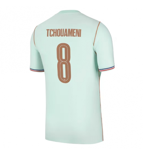 Frankrijk Aurelien Tchouameni #8 Uit tenue WK 2026 Voetbalshirt Heren Frankrijk Aurelien Tchouameni #8 Uit tenue WK 2026 Voetbalshirt Heren