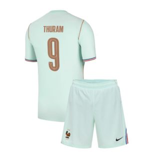 Frankrijk Marcus Thuram #9 Uit tenue Kids WK 2026 Voetbalshirt + Shorts Set Frankrijk Marcus Thuram #9 Uit tenue Kids WK 2026 Voetbalshirt + Shorts Set